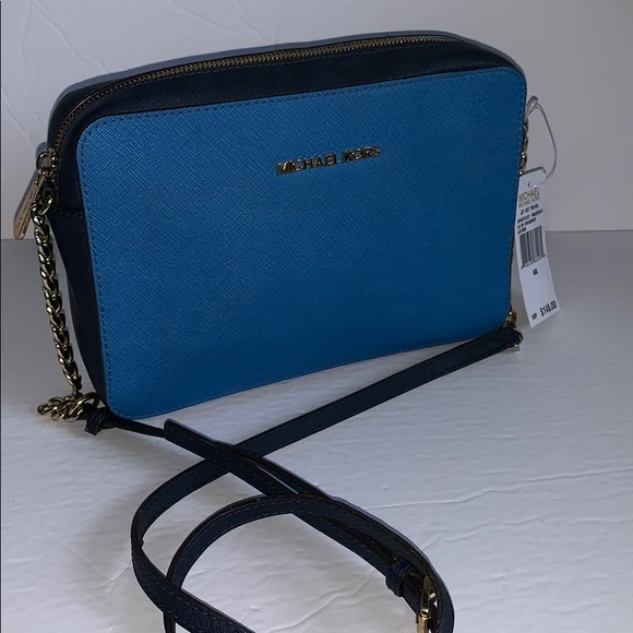 Michael Kors Handbags - NWT blue Michael Kors crossbody